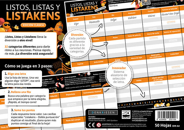 LISTOS, LISTAS Y LISTAKENS (EDICIÓN CLÁSICA)