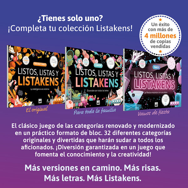 LISTOS, LISTAS Y LISTAKENS (EDICIÓN CLÁSICA)